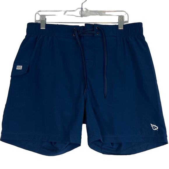 Baleaf Men’s Swim Board Shorts Dark Blue SPF 50 Size XXL NWT Big & Tall - Picture 1 of 9
